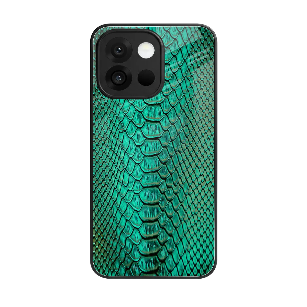 Croco Emerald back phone cover | glass case for oneplus 13s