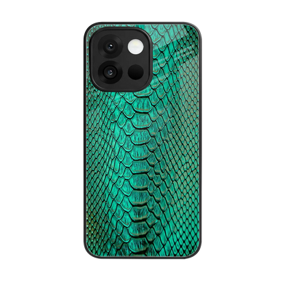 Croco Emerald back phone cover | glass case for oneplus 13s