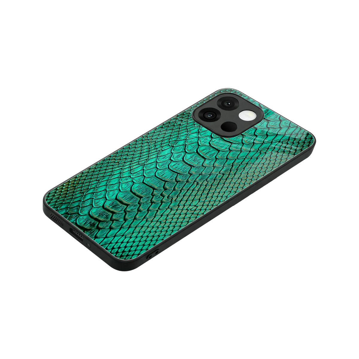 Croco Emerald stylish phone case for oneplus 13s | glossy glass and slim fit
