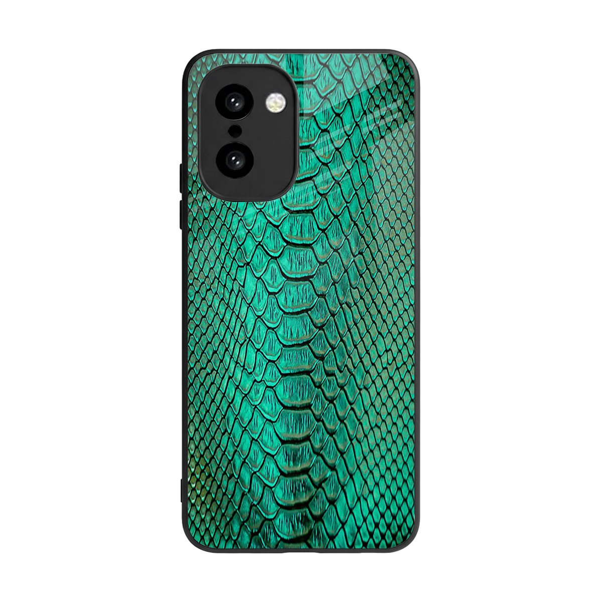 Croco Emerald back phone cover | glass case for oneplus 15r