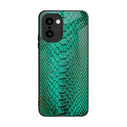 Croco Emerald back phone cover | glass case for oneplus 15r