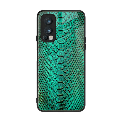 Croco Emerald back phone cover | glass case for oneplus nord 2