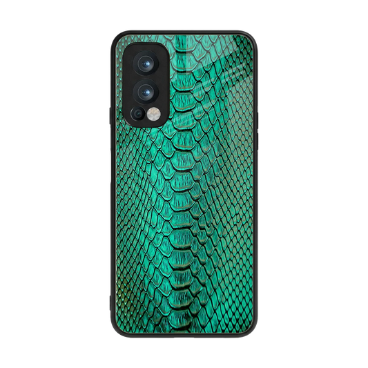 Croco Emerald back phone cover | glass case for oneplus nord 2