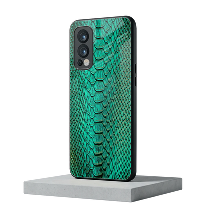 Croco Emerald oneplus nord 2 mobile cover | shockproof glass phone case