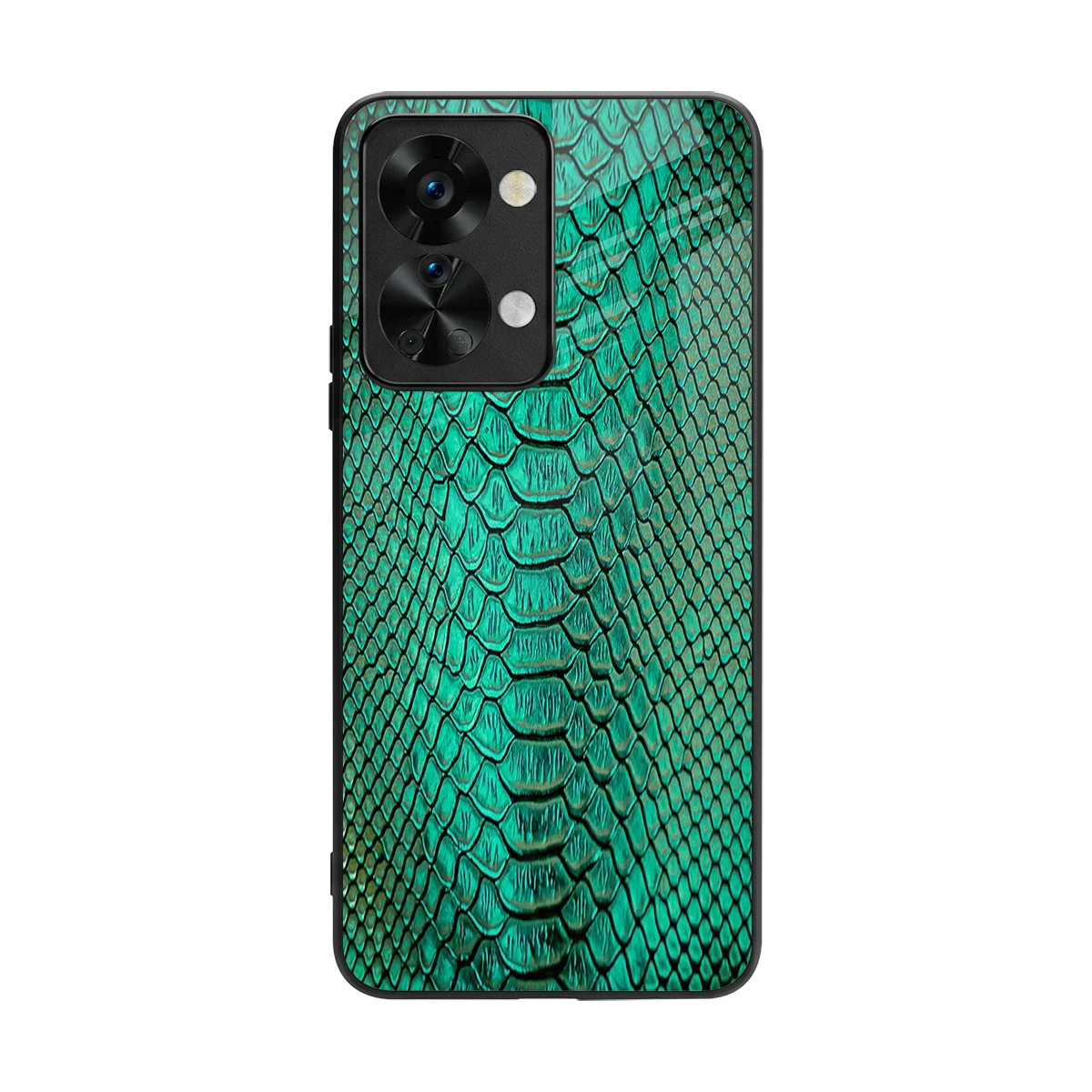 Croco Emerald back phone cover | glass case for oneplus nord 2t