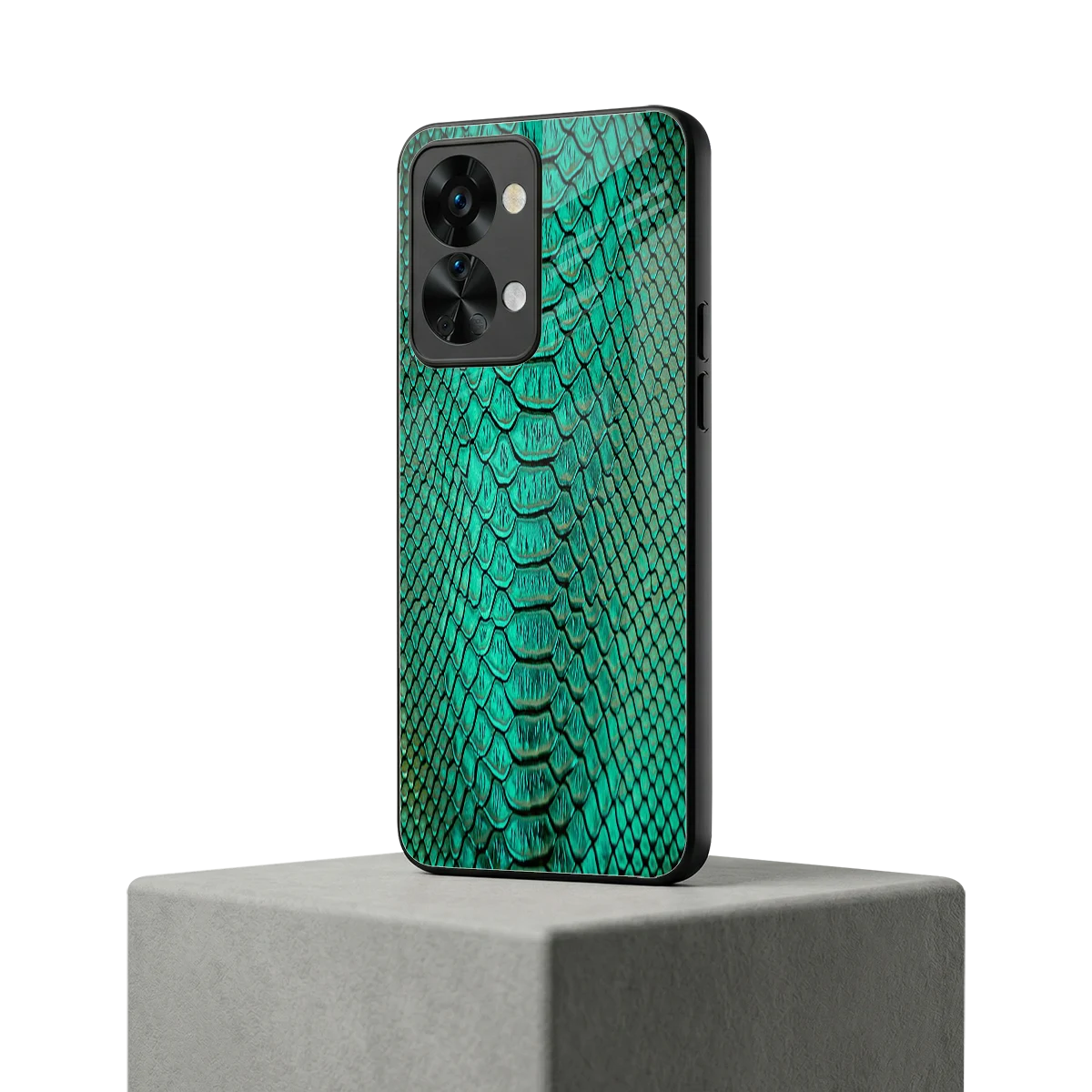 Croco Emerald oneplus nord 2t mobile cover | shockproof glass phone case