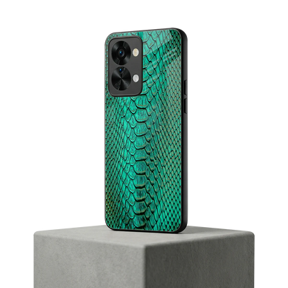 Croco Emerald oneplus nord 2t mobile cover | shockproof glass phone case