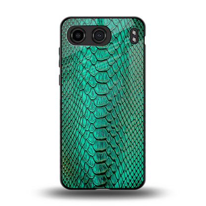 Croco Emerald back phone cover | glass case for oneplus nord 4