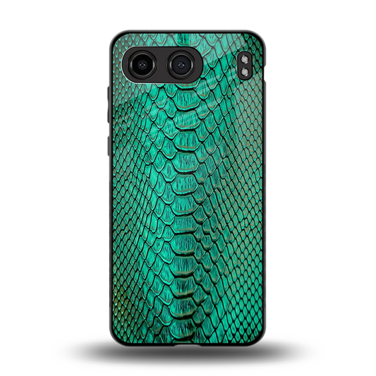 Croco Emerald back phone cover | glass case for oneplus nord 4