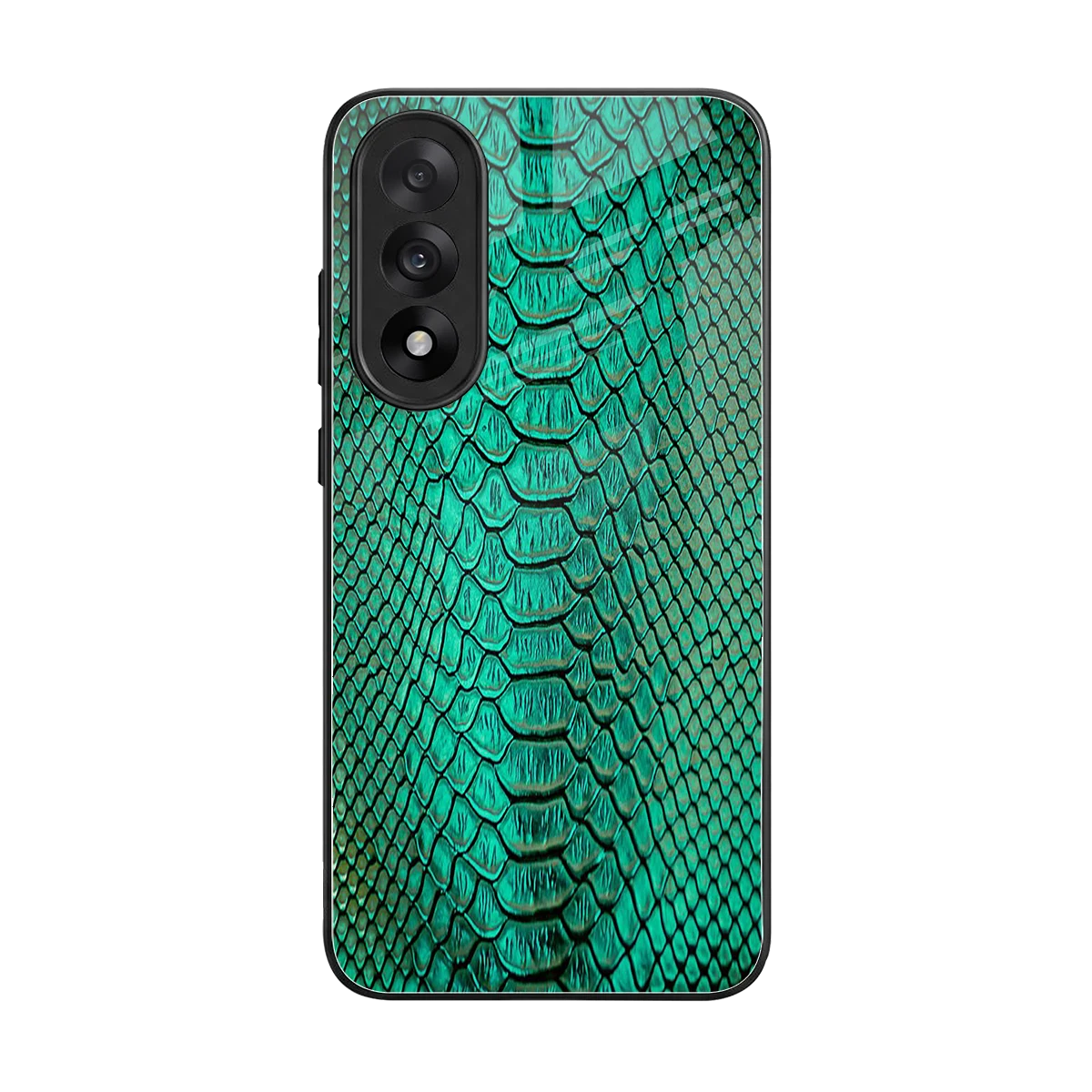 Croco Emerald back phone cover | glass case for oneplus nord 5