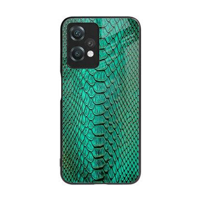 Croco Emerald back phone cover | glass case for oneplus nord ce 2 lite