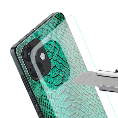 Croco Emerald stylish phone case for oneplus nord ce 3 | glossy glass and slim fit