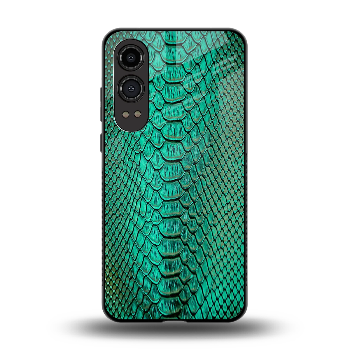 Croco Emerald back phone cover | glass case for oneplus nord ce 4 lite