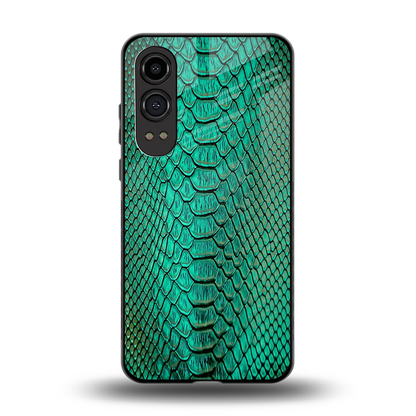 Croco Emerald back phone cover | glass case for oneplus nord ce 4 lite