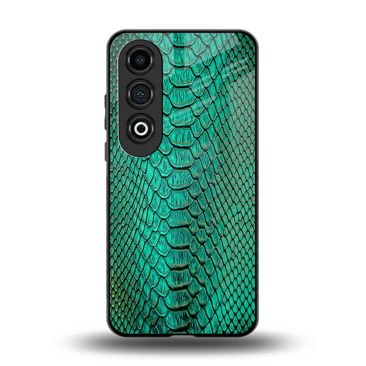 Croco Emerald back phone cover | glass case for oneplus nord ce 4