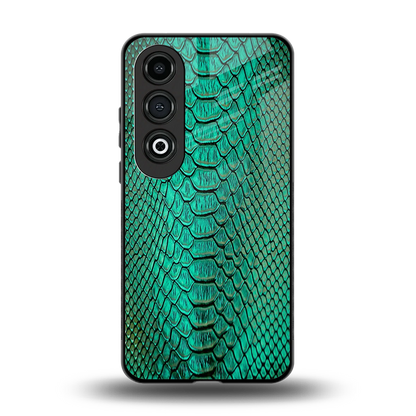 Croco Emerald back phone cover | glass case for oneplus nord ce 4