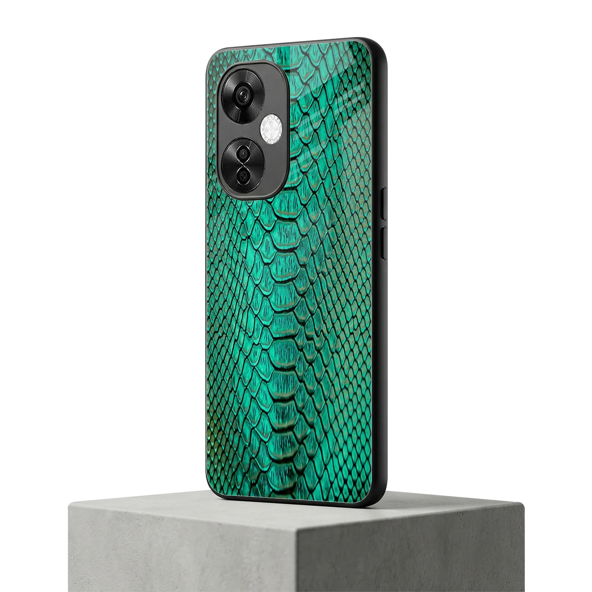 Croco Emerald oneplus nord ce 3 lite mobile cover | shockproof glass phone case