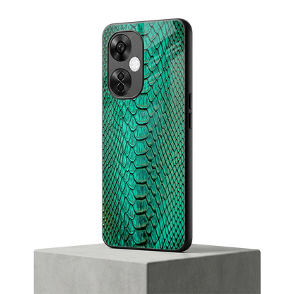 Croco Emerald oneplus nord ce 3 lite mobile cover | shockproof glass phone case