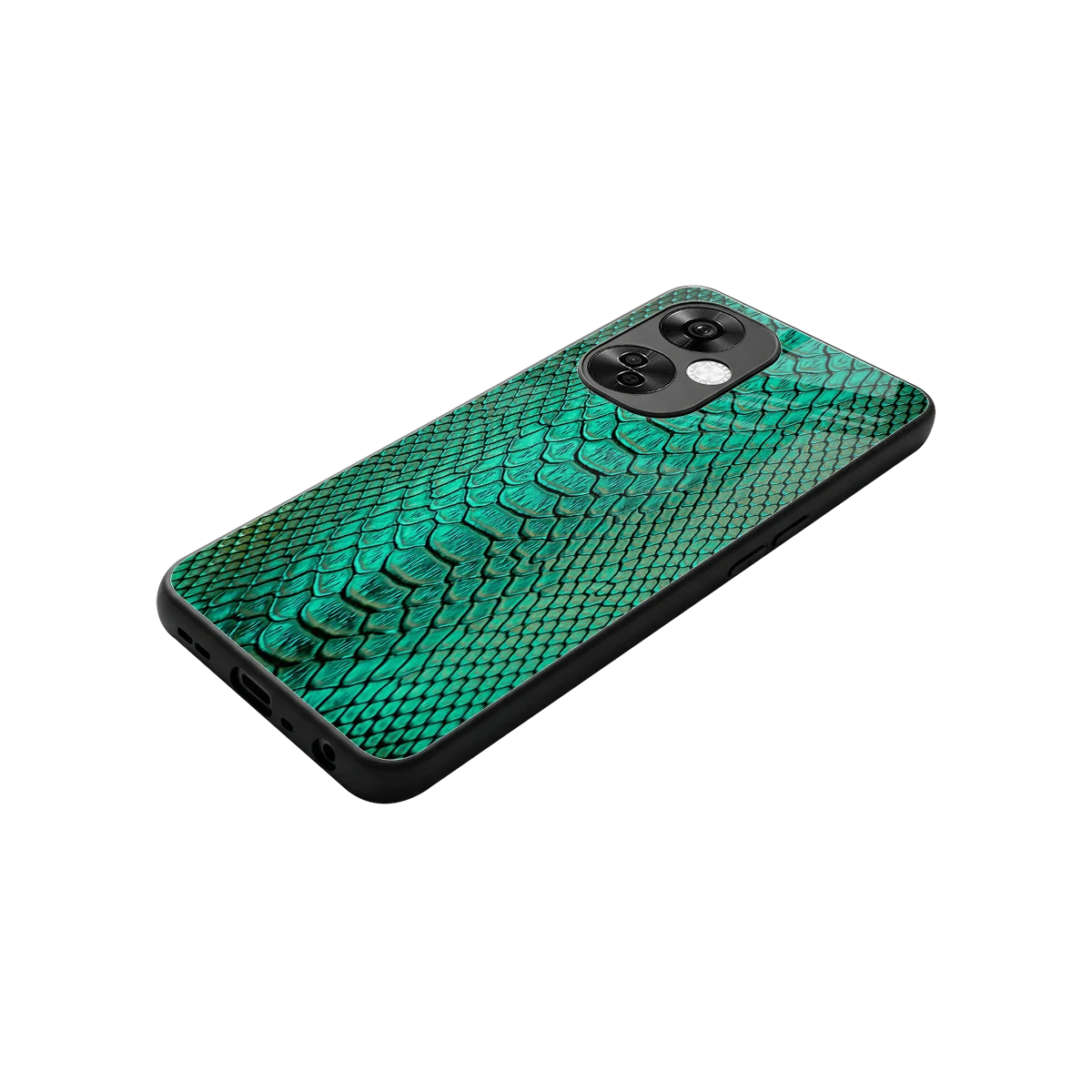 Croco Emerald stylish phone case for oneplus nord ce 3 lite | glossy glass and slim fit