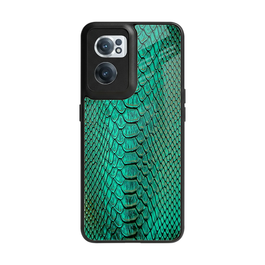 Croco Emerald back phone cover | glass case for oneplus nord ce 2