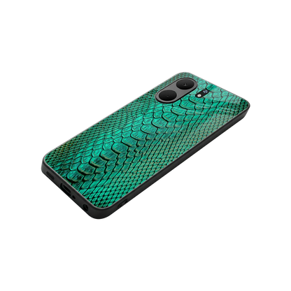 Croco Emerald stylish phone case for oppo a5x 5g | glossy glass and slim fit