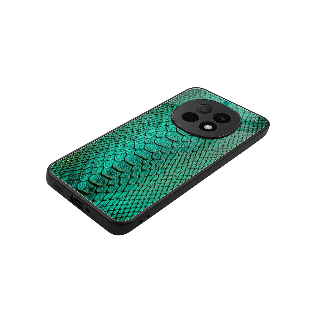 Croco Emerald stylish phone case for oppo f29 pro 5g | glossy glass and slim fit
