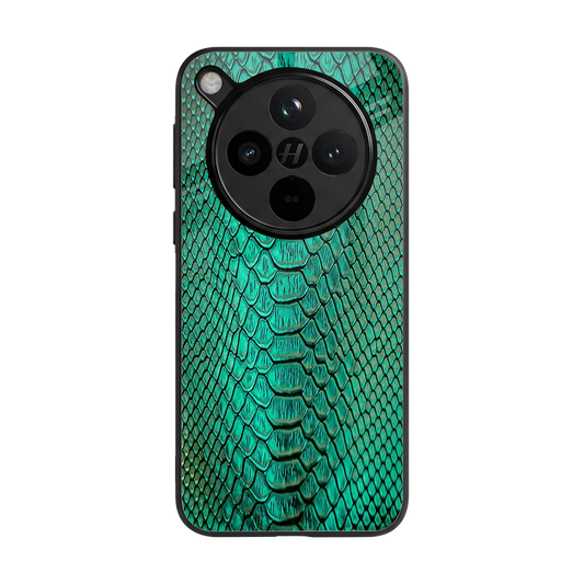 Croco Emerald back phone cover | glass case for oppo find x8