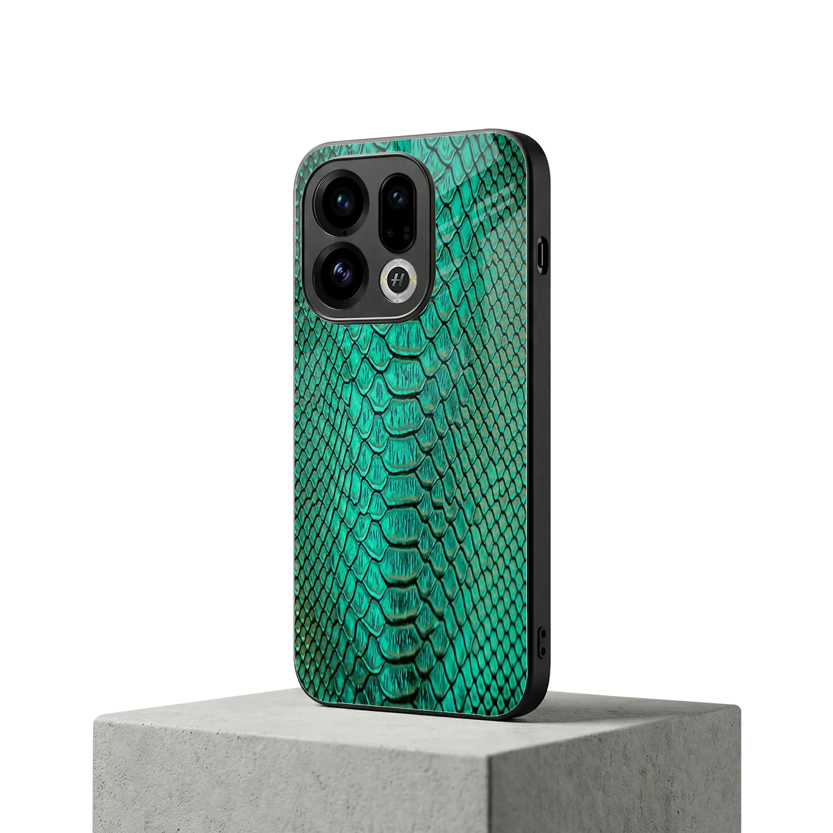 Croco Emerald oppo find x9 mobile cover | shockproof glass phone case