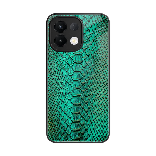 Croco Emerald back phone cover | glass case for oppo k13 5g