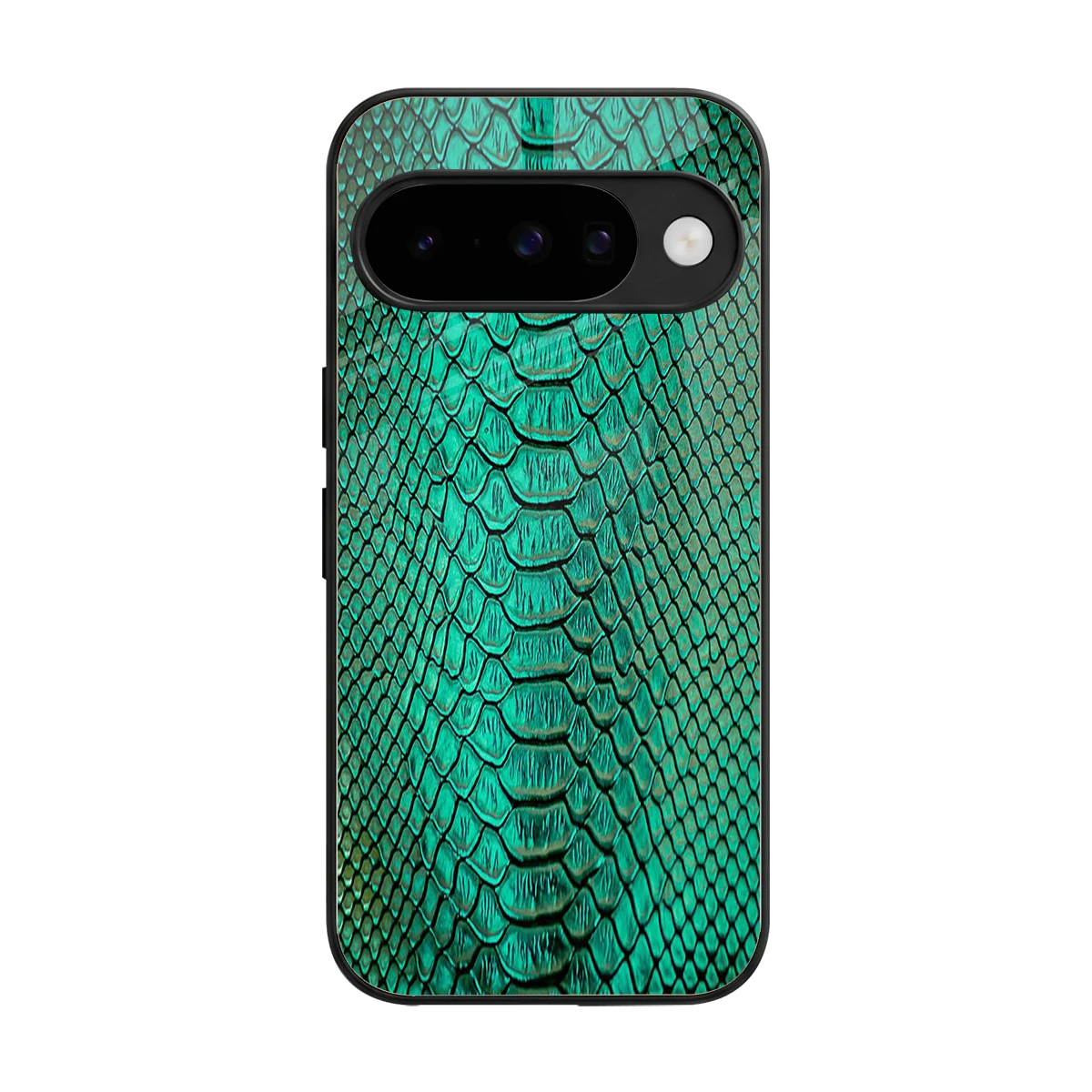 Croco Emerald back phone cover | glass case for google pixel 10