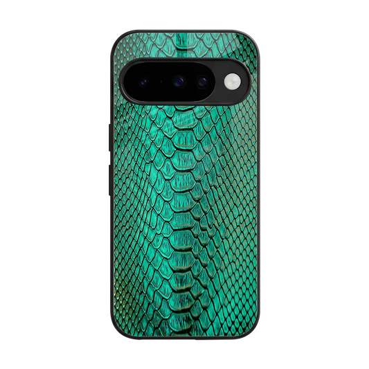 Croco Emerald back phone cover | glass case for google pixel 10