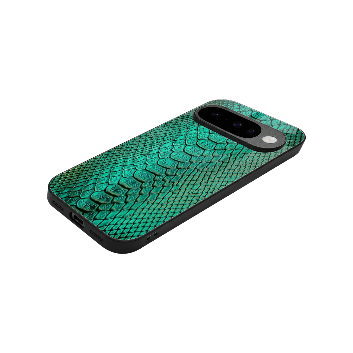 Croco Emerald stylish phone case for google pixel 10 | glossy glass and slim fit