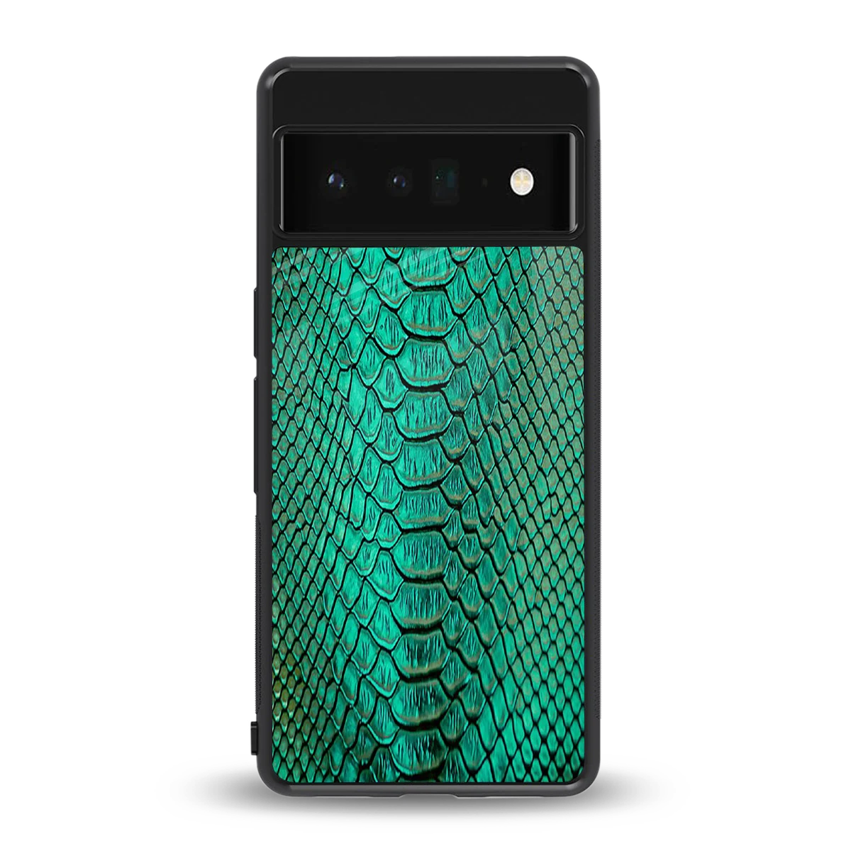 Croco Emerald back phone cover | glass case for google pixel 6 pro