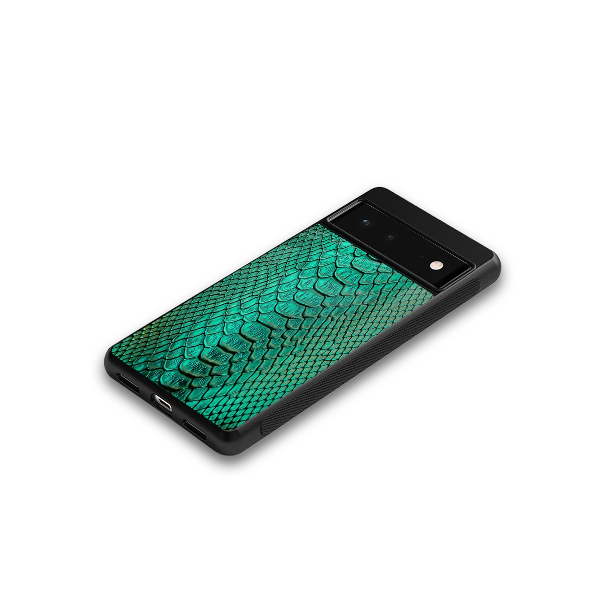 Croco Emerald google pixel 6a mobile cover | shockproof glass phone case