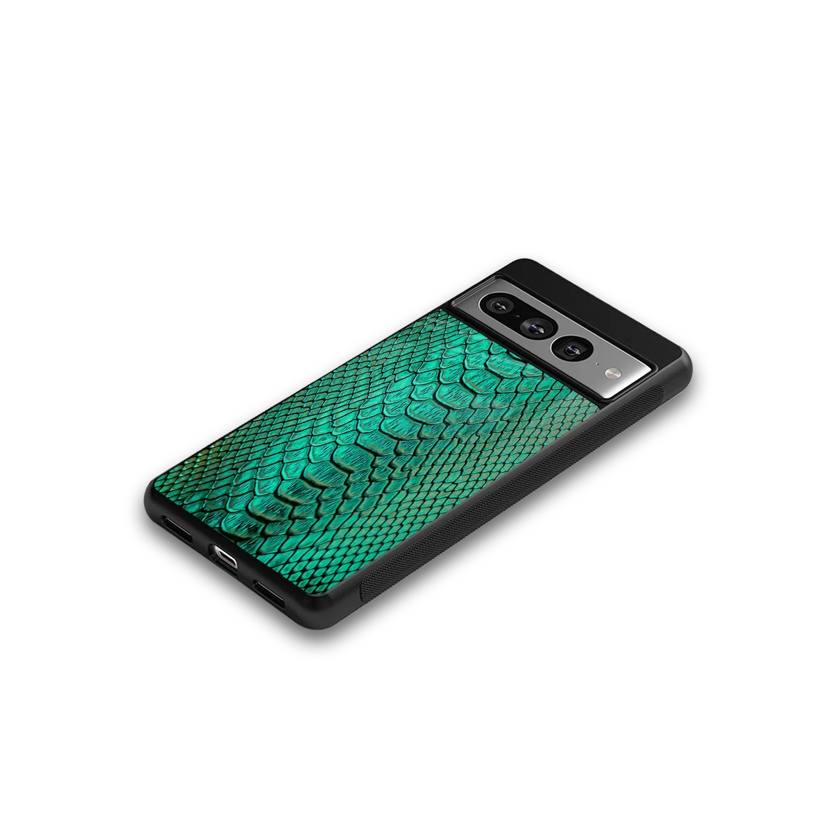 Croco Emerald google pixel 7 pro mobile cover | shockproof glass phone case