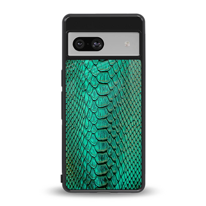 Croco Emerald back phone cover | glass case for google pixel 7a