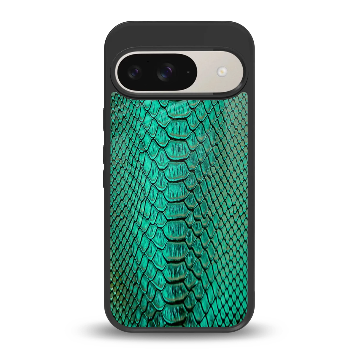 Croco Emerald back phone cover | glass case for google pixel 9