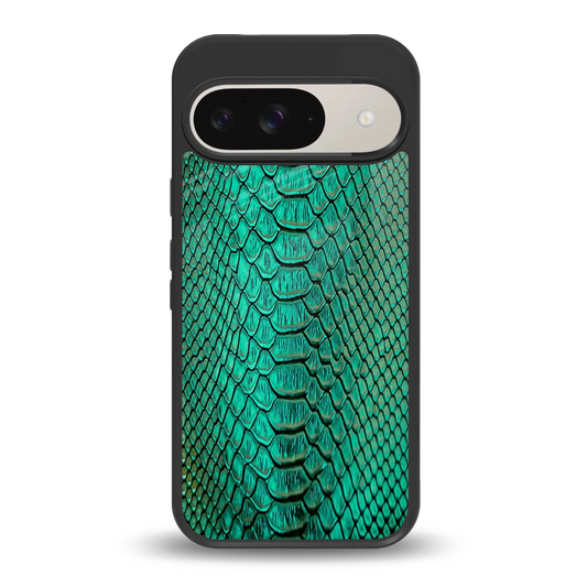 Croco Emerald back phone cover | glass case for google pixel 9