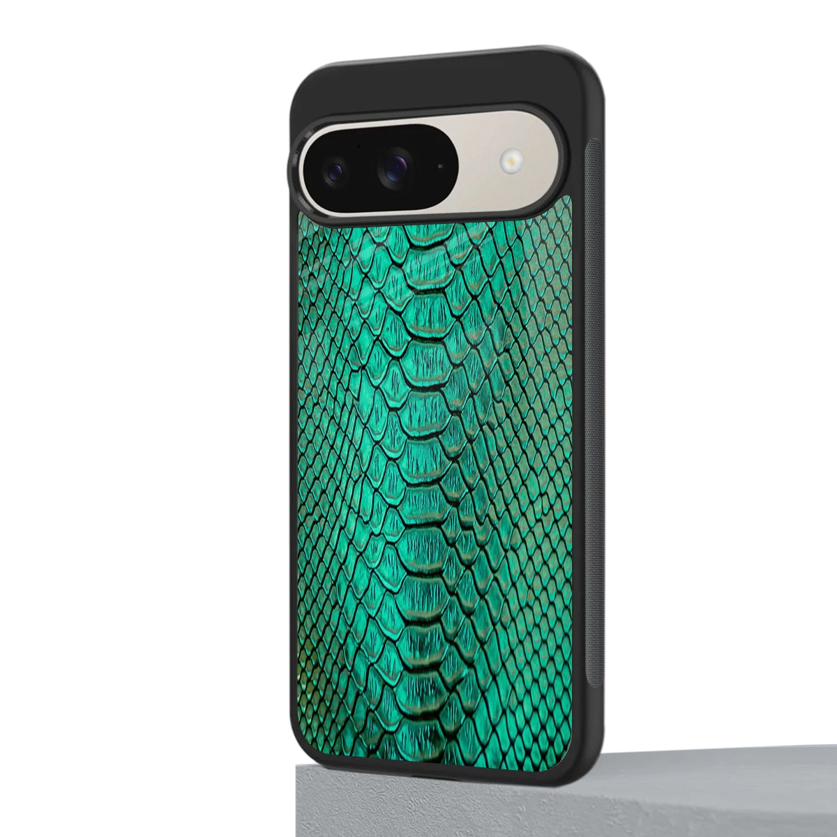 Croco Emerald google pixel 9 mobile cover | shockproof glass phone case