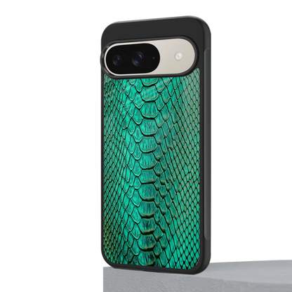 Croco Emerald google pixel 9 mobile cover | shockproof glass phone case