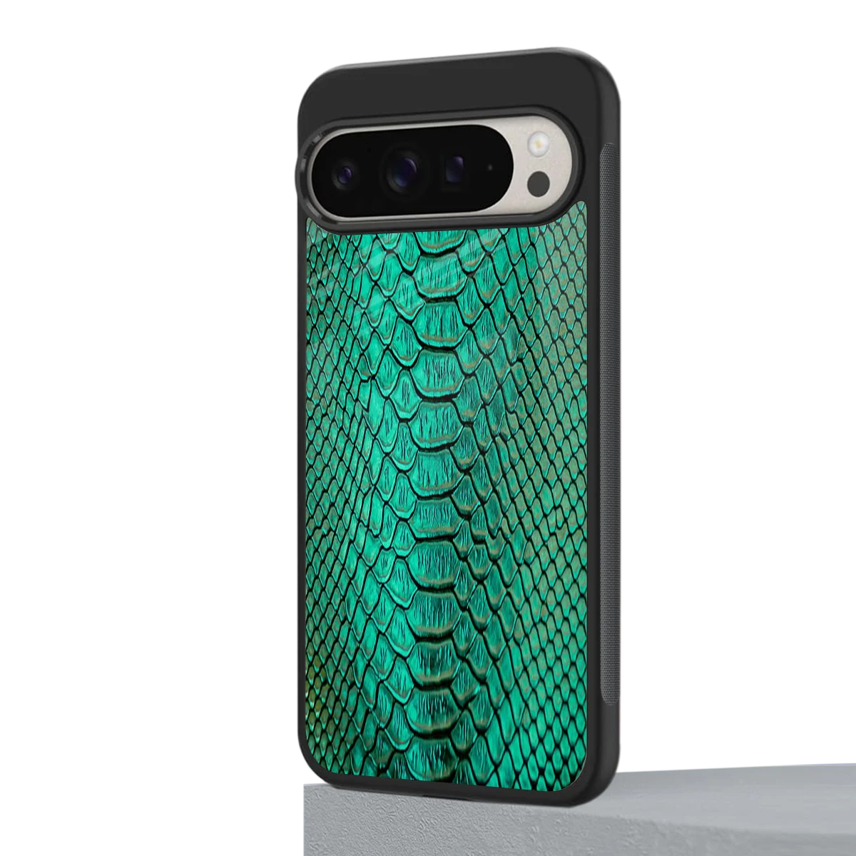 Croco Emerald google pixel 9 pro xl mobile cover | shockproof glass phone case