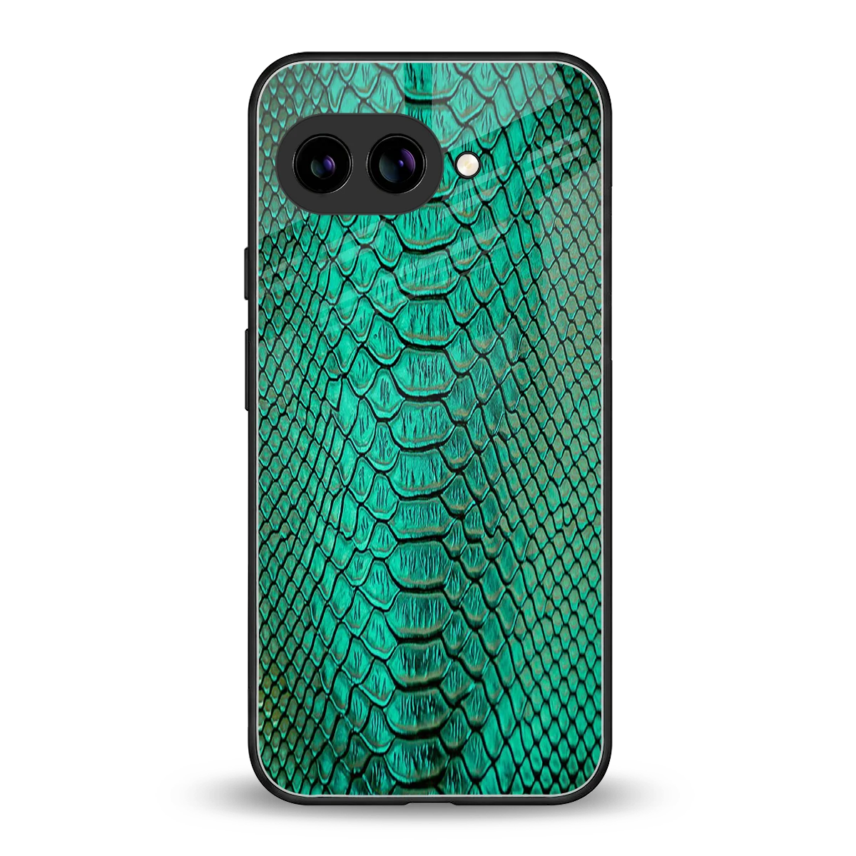 Croco Emerald back phone cover | glass case for google pixel 10a