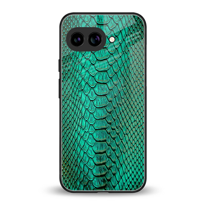 Croco Emerald back phone cover | glass case for google pixel 10a