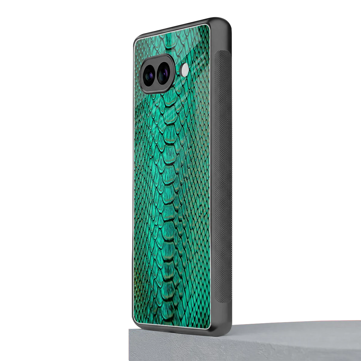 Croco Emerald google pixel 10a mobile cover | shockproof glass phone case