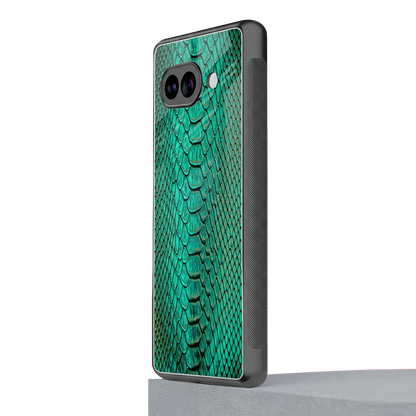 Croco Emerald google pixel 10a mobile cover | shockproof glass phone case