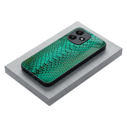 Croco Emerald stylish phone case for redmi 12 5g | glossy glass and slim fit