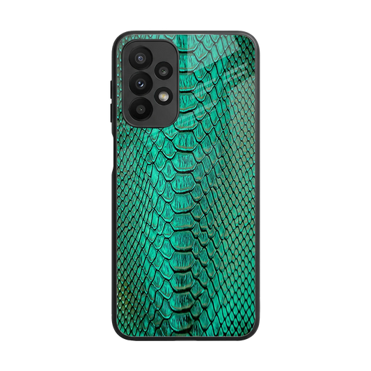Croco Emerald back phone cover | glass case for samsung galaxy a23