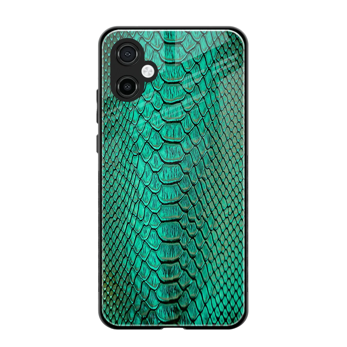 Croco Emerald back phone cover | glass case for samsung galaxy a06 5g