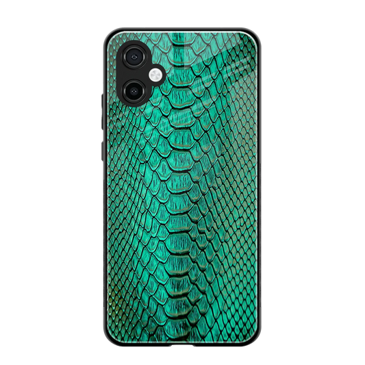 Croco Emerald back phone cover | glass case for samsung galaxy a06 5g