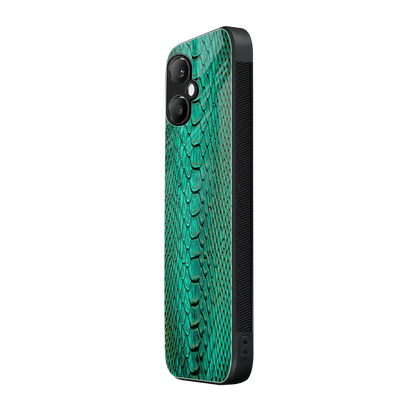 Croco Emerald samsung galaxy a06 5g mobile cover | shockproof glass phone case